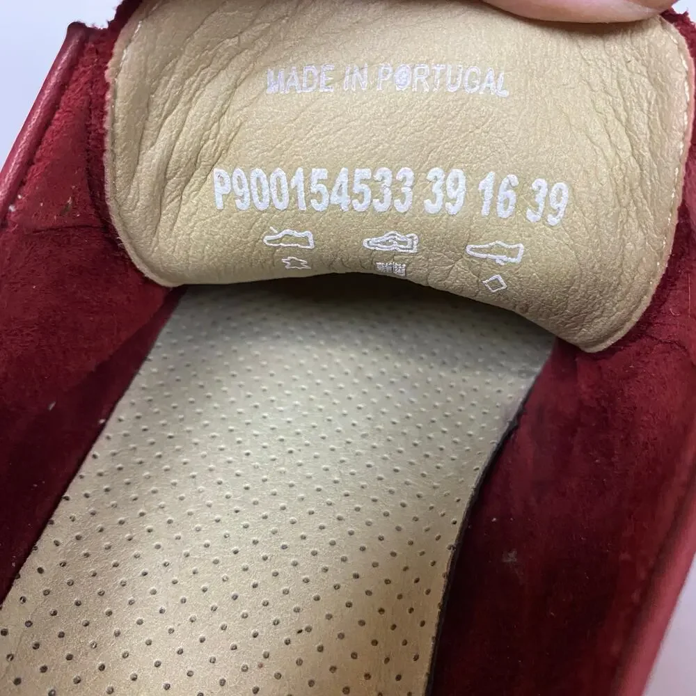 Softinos by Fly London Isla Womens Red Soft Leather Trainers Shoes EU 39 US 9